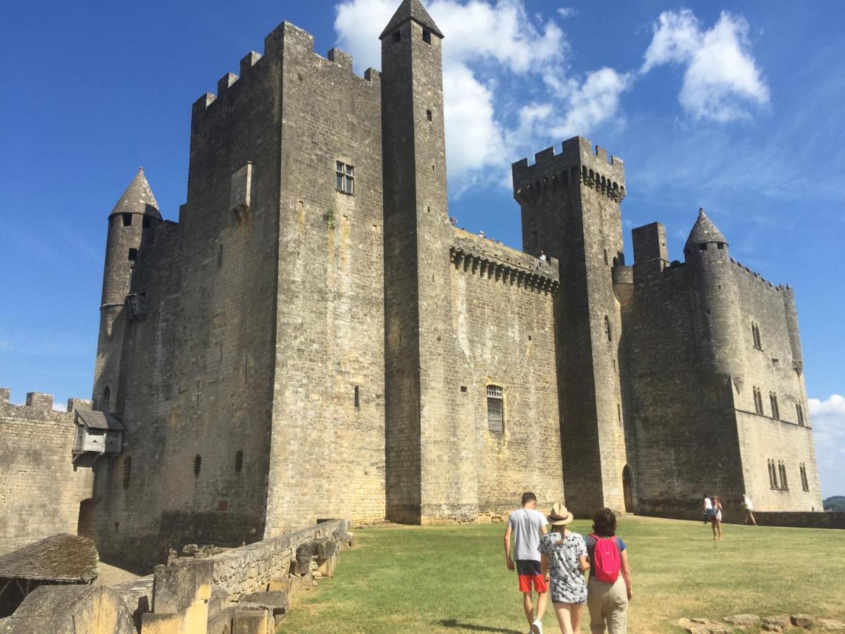 Au Coeur De Beynac, Superbe Maison Du 14Eme Siecle Avec Jardin Panoramique Luaran gambar